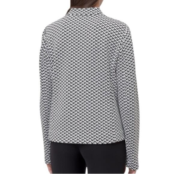 Emporio Armani Women's Blazer Jacket Ribbed Knit Silk Blend Large Retails $545 - Picture 7 of 11